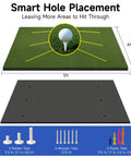Durable 4 By 5 Feet Golf Hitting Mat With 2 Inch Thick Nylon Turf And Premium NBR Foam Base with smart hole placement for tees