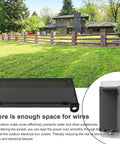 Straight Up Tough Extra Duty One Gang Vertical Outdoor Outlet Cover Compatible With Arlington Boxes shown in rain, illustrating weather resistance and spacious design.