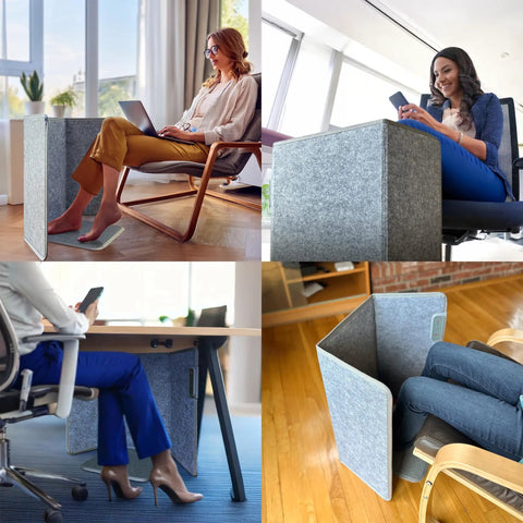 Foldable Foot And Leg Heater With Blanket Portable Under Desk Space Warmer used in home and office settings
