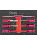 7 Piece Deutsch Terminal Release Tool Kit For Wire Terminals 4 8 12 14 16 20 Gauge Pro Grade With Aluminum Handles Stainless Tips