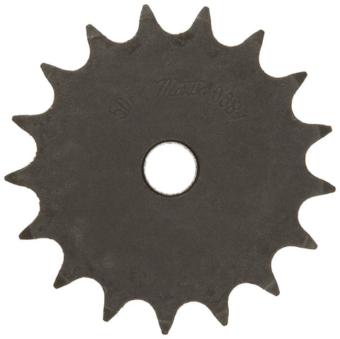 Pro Grade Rock Solid Roller Chain Sprocket With Type B Hub, Single Strand 08B Chain Setup, 114 Teeth, 25 Millimeter Bore, Fully Reboreable Precision Drive Gear Assembly, black steel sprocket.