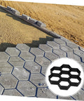 Hexagon Concrete Paver Mold For DIY Garden Paths And Patios 11.4 By 11 By 1.7 Inch Reusable Plastic Floor Tile Mold Durable For Outdoor Walkways