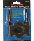 Small Bearing Separator Remover Splitter Puller Tool For Tight Spaces, solid steel, black oxide finish, in packaging