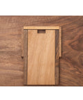 Walnut Wood Cookbook Stand Hands Free Reading For Kitchen Tablet Holder Adjustable Book And Recipe Stand top view