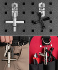 5 Piece 4 Way Sillcock Water Key Tool Set for Faucets and Spigots Includes 1/4 9/32 5/16 11/32 Inch Keys on display
