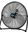 20 Inch High Velocity Metal Floor Fan With 3 Speed Settings Cranks Out 4750 4200 3800 CFM For Industrial Commercial And Home Use