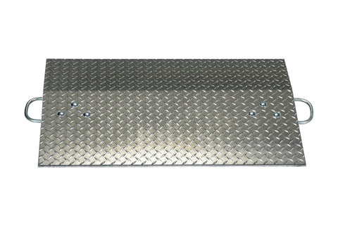 Top Shelf Aluminum Hand Truck Dock Plate 36 X 24 Inches For Loading Dollies And Carts One Thousand Pounds Weight Rating Grip surface