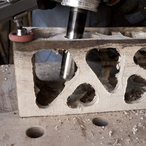Turbo Shaft Freehand Power Carving Attachment For Angle Grinder 20 Millimeter Diameter deep carving detailed wood surface