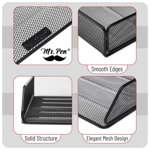 Mesh Desk Organizer With Single Tray For Letter And A4 Papers, File Holder For Desk Paper Management, Sturdy Scratch Resistant Steel Wire