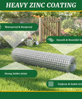 Roll of 16 Inch By 50 Foot 19 Gauge Hardware Cloth With 1/2 Inch Mesh Galvanized Chicken Wire Fence on grass