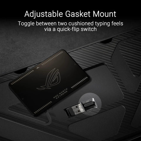 Wireless Mechanical Gaming Keyboard With Gasket Mount And 75 Layout Using Clicky Pbt Keycaps Brushed Aluminum Build showing adjustable gasket mount system.