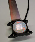 Hella Bright 8000 Lumen Underwater Led Dock Light For Swimming And Boat Fishing Sick Beam Pattern with black housing and mounting plate.