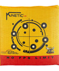 Yellow Jacket Kinetic One Point Zero 65 Pound Portable Field Point Archery Target Bag with two-sided bullseyes for outdoor use