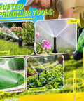 4 Pack Sprinkler Key And Adjustment Tool Kit For Rain Bird 5000 And Hunter PGP Heads in garden, yard, lawn, and agriculture use.