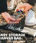 Smores Sticks For Fire Pit And Campfire Kit With Long 32 Inch Stainless Steel Roasting Forks including storage bag outdoors