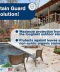 Outdoor scene showcasing Heavy Duty Concrete Paver Sealer Providing Dope Clear Gloss Finish On Outdoor Stone Surfaces UV Resistant.