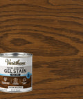 Rich Dark Walnut Gel Stain Water Based Finish Delivers A Hella Smooth No Drip Surface On Furniture Doors And Indoor Wood Trim Fast Drying With Low Odor in an 8 oz can.