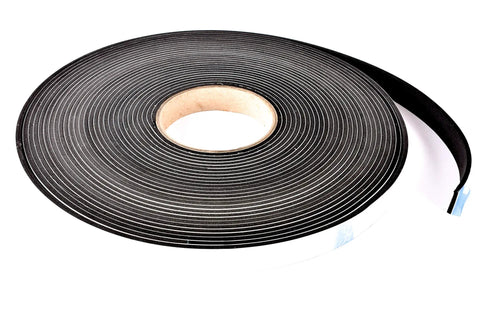 Adhesive Backed Sponge Neoprene Weather Stripping Peel And Stick, 3/4 Inch Wide, 1/8 Inch Thick, 50 Feet Long, roll view