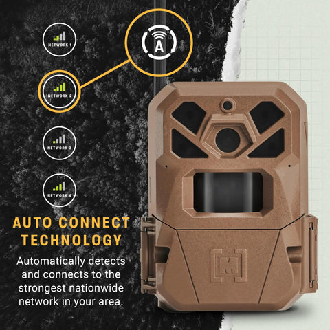 Edge 2 Cellular Trail Camera With Nationwide 4G LTE Auto Connect, 36MP Photos, 1080P Video With HD Audio, 100 Ft Detection Range