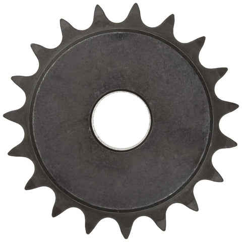 Heavy Duty Double Strand Roller Chain Sprocket With Type B Hub And Reboreable Design For 50 Series Chains, durable steel, top view.