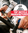 Person applying Extreme-pressure All Purpose Bicycle Grease For Every Part Waterproof Extreme Pressure Protection For Bearings Threads And Pivots