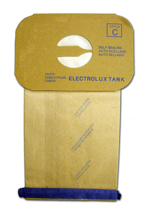 Replacement Micro Filtration Vacuum Bags Style C for Electrolux Canisters 12 Pack Fits L E G Series Super J Golden J Silverado