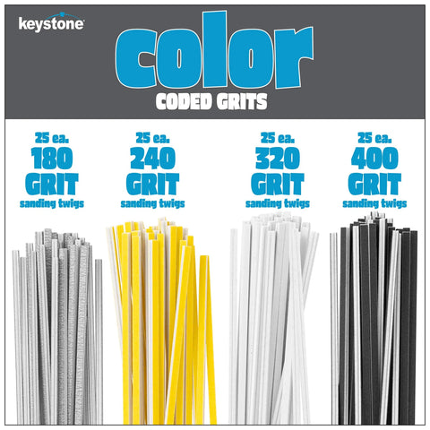 Fine Sanding Twig Set With Color Coded Abrasive Grits For Detail Sanding And Polishing, 121 Piece Assortment Of Mini Twigs For Tight Corners, Easy Access, Handy Diy Friendly Pro Grade Tools For Woodworking And Craft