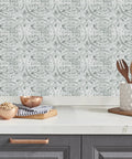 White Tin Peel And Stick Tile Backsplash Kit With Self Adhesive Tiles, 4 Pack Of 10.5 Inch Squares in kitchen setting
