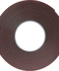 Exterior automotive attachment for moldings, emblems and trim, 1/4 in width x 5 yards length, clear high-strength double-sided weatherproof tape