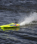 Blackjack 24 Inch V2 Catamaran Brushless RC Boat With Heat Wave Visual RTR Ready To Run in action on water