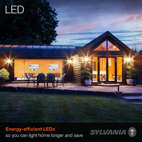 Outdoor patio lit with Beast Mode Bright PAR38 LED Bulb 25W Equivalent to 150W, 15 Degree Spot, in warm white 3000K light.