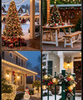 Christmas decorations with Waterproof G40 LED Globe String Lights 200ft With 104 Shatterproof Bulbs Dimmable And Connectable Patio Lighting