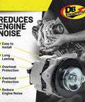 High Output MerCruiser Alternator Replacement For Marine Engines And Boats held by mechanic, focused on durability features.