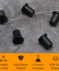 12 Pack M4 Rubber Well Nuts Neoprene Expansion Brass Fasteners For Motorcycle Fairings And Watercraft Sealing Holes