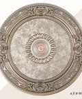 Petite Round Ceiling Medallion For Chandeliers And Fans 24 Inch Champagne Finish With Old World Floral Detailing And Classic Vibe