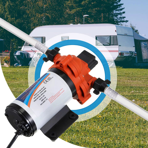 1/2 Inch To 14 NPT Barb Elbow And Straight Swivel RV Water Pump Fittings With Thread Seal Tape Female Threaded Pex For Strainer 360 Degree Rotating Hose Adapter DIY Friendly Install Fits Most Pumps, RV pump fittings on camper water lines