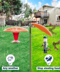 13 Inch Hummingbird Feeder Shade Cover Rain Shield Dome for Outdoor Bird Feeders Two Pack Terracotta Weather Guard