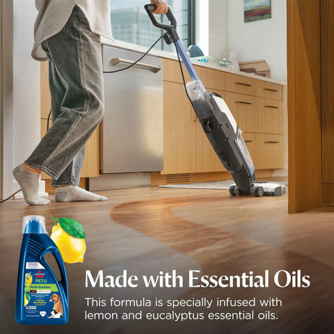 All Surface Pet Cleaner With Citrus For Sealed Floors And Area Rugs, Tackles Tough Messes And Odors Like A Boss, Lemon Eucalyptus Essential Oils, 80 Oz Bottle, Powerful Deep Cleaning For Pet Homes in bottle shown