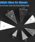 Bullet Style Sinkers For Saltwater Fishing, Heavy Duty Surf Tackle Weights For Ocean Casting, 1oz To 8oz Sets displayed
