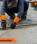 Heavy Duty Chemical Gloves Set Of 2 Pairs With Waterproof Latex Anti Slip Grip For Firm Handling during construction work