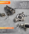 Components of 6 Piece VTEC VTC VVT Solenoid Spool Valve Gasket Set For Honda And Acura 3.0L 3.5L V6 J Series Engines Replacement Kit