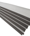 Hoover Dam Gutter Guard For 4, 5, And 6 Inch K Style Gutters Snap In Locking Design That Blocks Leaves Debris And Gunk While Keeping Heavy Rain Flowing Freely Dark Gray 10 Count