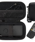 Ultra Tough Carrying Case For Apexforge Laser Measure Pro And Magic D50 Nano Bluetooth compact hardshell case with USB cable inside.