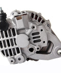 OE Replacement Alternator For Mazda 323 1995 Miata 1994 1996 MX3 1995 1996 Protege 1994 1996 With OE Specs And Easy Install For Multiple Mazda Models Today, shown in silver with a 4-groove pulley design.
