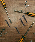 Expansion Screw Nuts Kit With Petal Expansion Mechanism For Metal And Hollow Wall, Carbon Steel Jack Nuts For Quick Install, Heavy Duty Fastening And Secure, Stable Connections For Construction Projects, with screwdrivers and screws