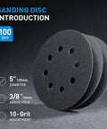 Get That Shiny Finish With These 100 Assorted 5 Inch Wet Dry Sanding Discs featuring 8 holes hook and loop design and various grits.