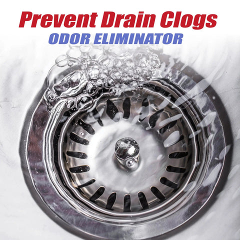 Water bubbles in a sink drain demonstrating Sticks Drain Cleaner And Deodorizer Lavender Scent Enzyme Pipe Cleaners With 24 Count.