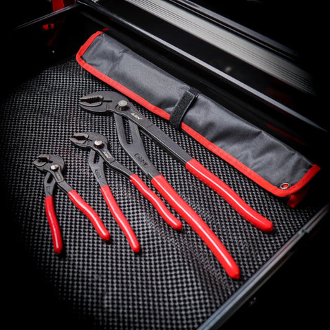 Beefy 3 Piece Slip Joint Pliers Set Alligator Pliers 7in 10in 16in for Plumbing Auto and Heating Heavy Duty Water Pipe Grip Tool Kit