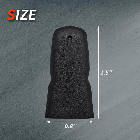 Recurve Bow Tip Protector Pack 2 Or 4 - Soft Silicone Limb Guard with vent holes, black, size 1.5x0.8 inches, for archery use