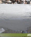 Concrete Patch And Repair Mortar For Sidewalks Driveways And Curbs, Fast Setting Exterior Patch Kit applied on curb.